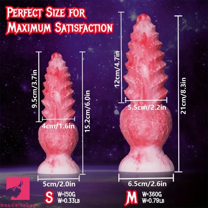 Dildos 6in 83in Wolf Monster Textured Silicone Soft Knot Dildo For Orgasm Weadultshop