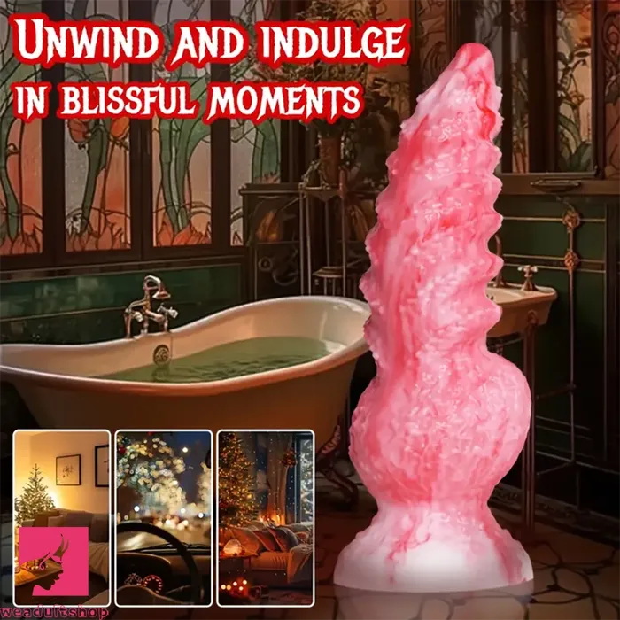 Dildos 6in 83in Wolf Monster Textured Silicone Soft Knot Dildo For Orgasm Weadultshop