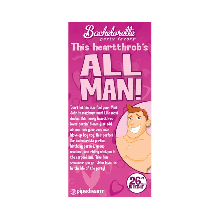 Bachelorette Party Favors Travel Size John Blow Up Doll Fairvillacom Male Sex Toys