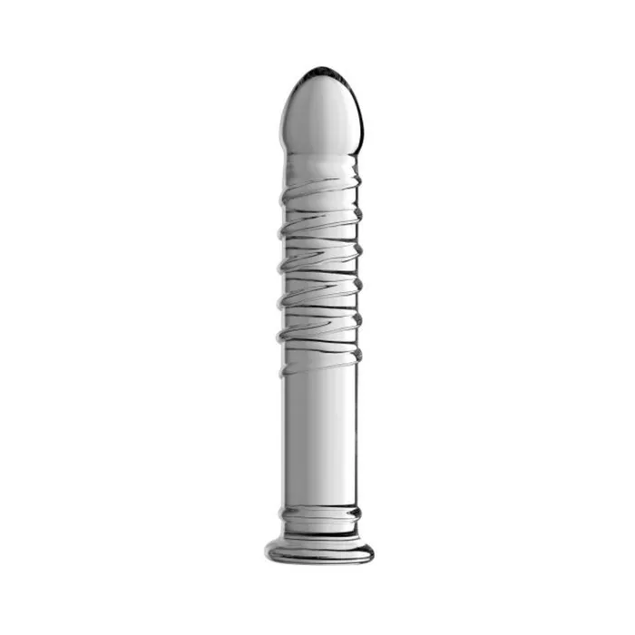 Fairvillacom Dildos Behemoth Ribbed XL Glass Dildo Clear Fairvillacom Dildos Behemoth Ribbed XL Glass Dildo Clear