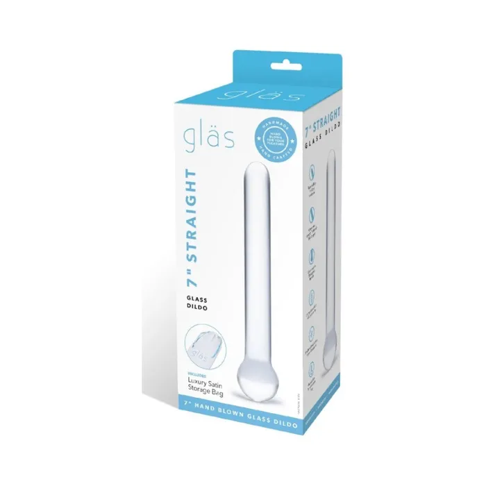 Glas 7 inches Straight Glass Dildo Clear Fairvillacom Dildos