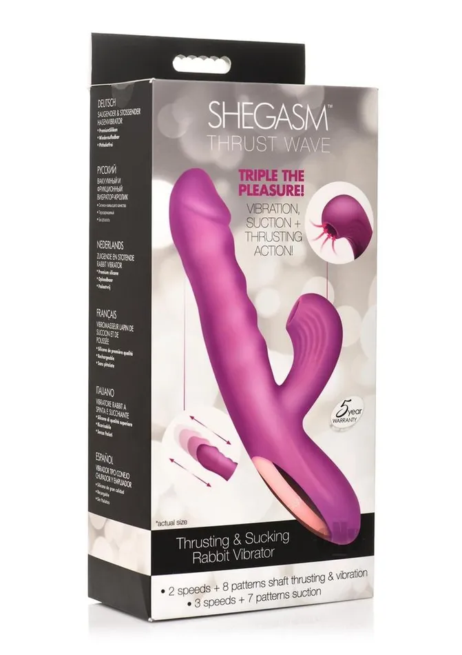 Shegasm Thrust Wave Vibrator Purple Xr Llc Vibrators
