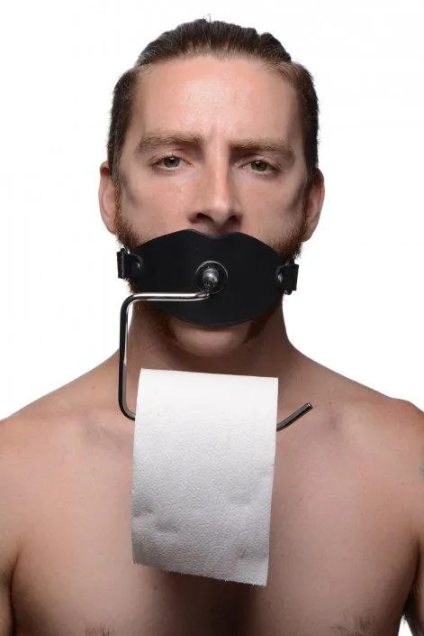 Male Sex Toys Kinkstasy Master Series Toilet Paper Dispenser Fetish Gag