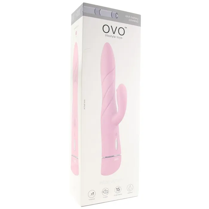 OVO Vibrators K7 Twisty Rabbit Vibe in Pink